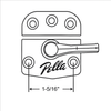 Pella Sash Lock and Keeper (Pre-1995)