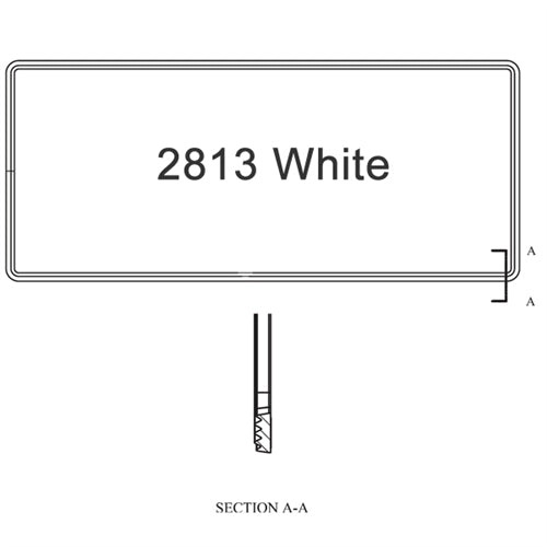Sash Weatherstrip Size 2813 White | windowpartshop.com.