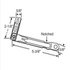 Roto Casement Split Arm Connecting Bracket with Arm (Notched)