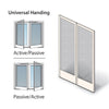 Andersen Frenchwood Hinged Patio Door Double Insect Screen Kit FWH6068 in White | windowpartshop.com.