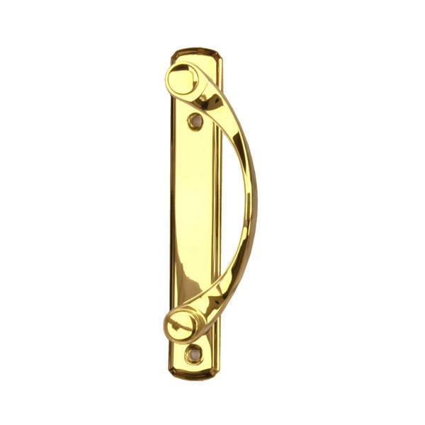 Andersen Newbury Style Handle (Right Hand Interior or Left Hand Exterior) in Bright Brass Finish